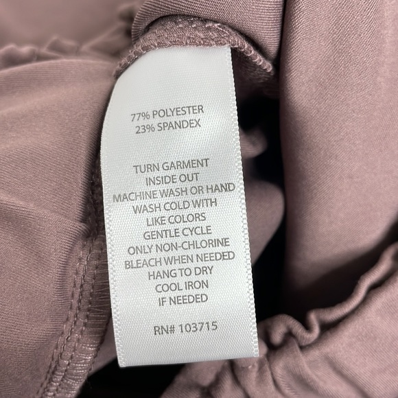 Joie Mauve Drawstring Waistband Ankle Slit Casual Pants Medium - Picture 5 of 13